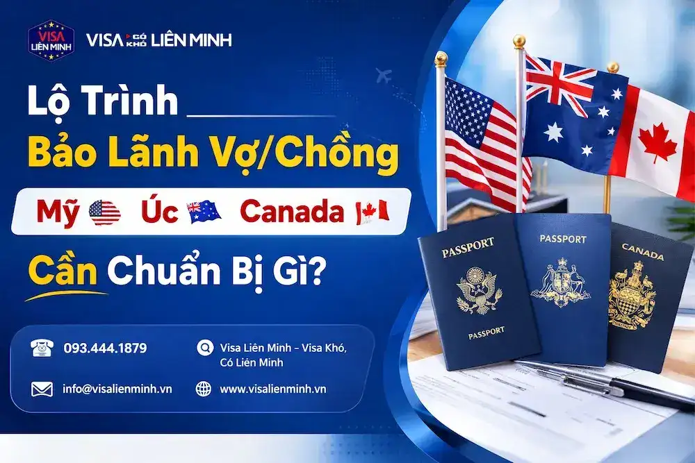 Lộ Trình Bảo Lãnh Vợ Chồng Mỹ, Úc, Canada: Cần Chuẩn Bị Gì Để Thành Công?