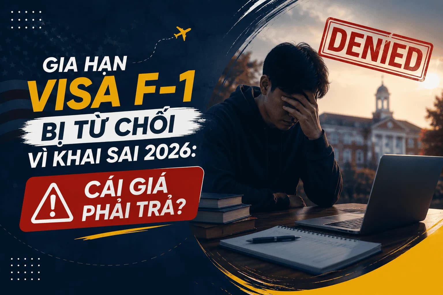 Gia Hạn Visa F-1 Bị Từ Chối Vì Khai Sai 2026: Cái Giá Phải Trả?