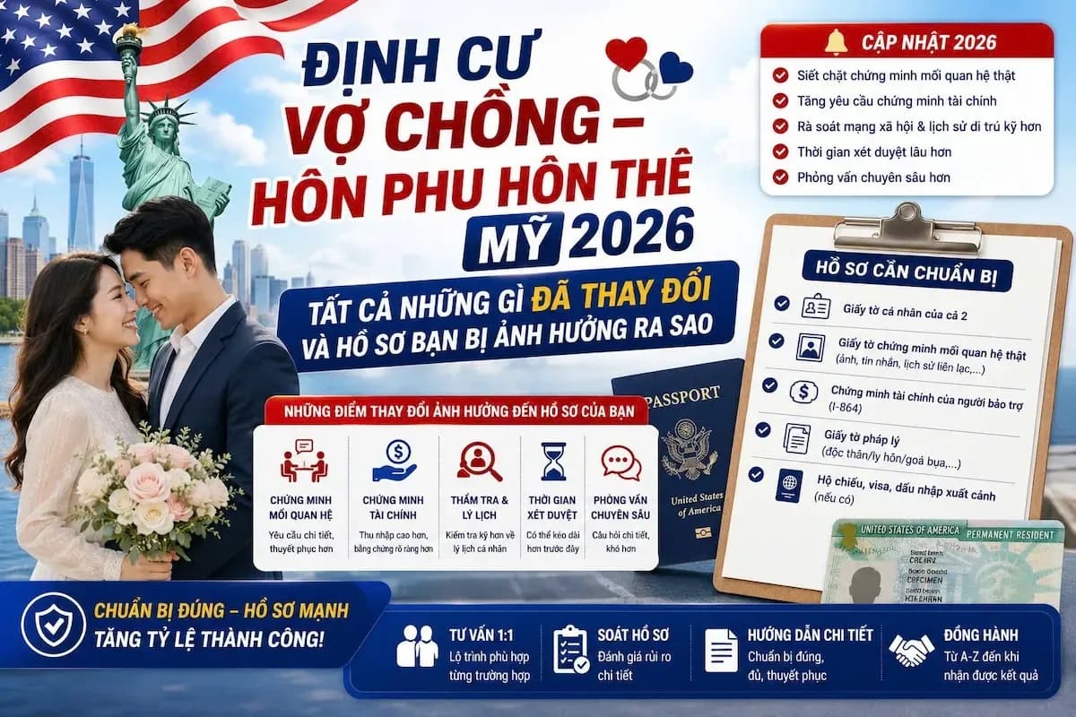Định Cư Vợ Chồng – Hôn Phu Hôn Thê Mỹ 2026
