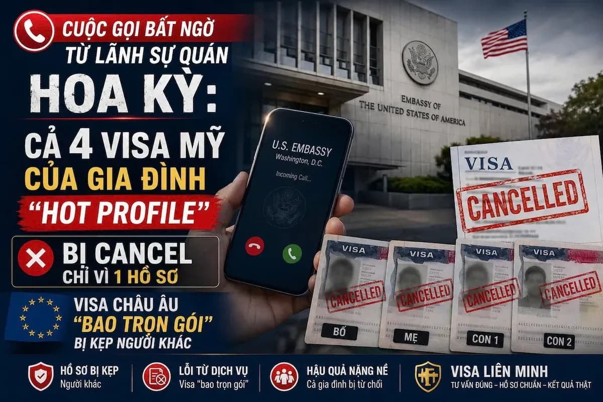 Visa Mỹ Bị Hủy Do Khai Man Hồ Sơ: Bài Học Đắt Giá Cho Cả Gia Đình Năm 2026