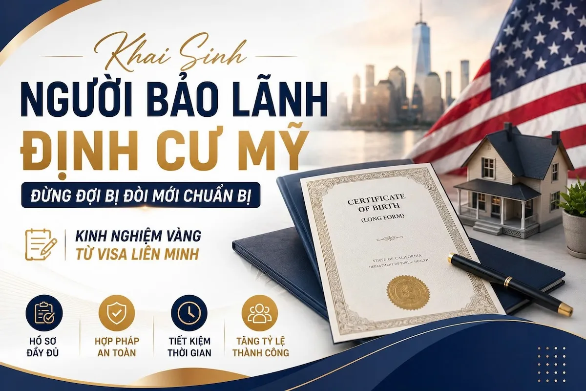 Khai Sinh Người Bảo Lãnh Định Cư Mỹ: Lưu Ý Mới 2026