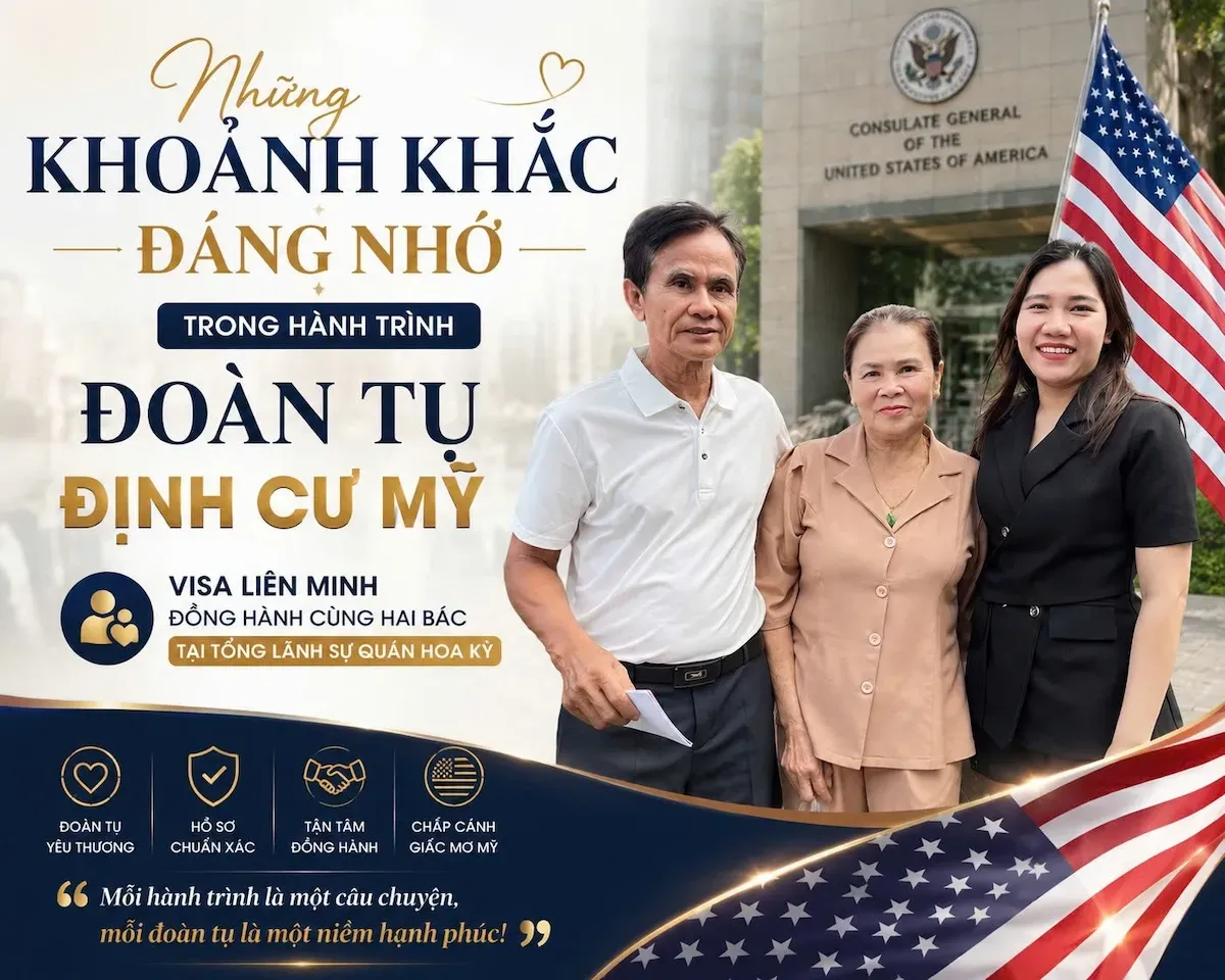 Định Cư Mỹ 2026: Hành Trình Đoàn Tụ Và Khoảnh Khắc Vỡ Òa Hạnh Phúc!