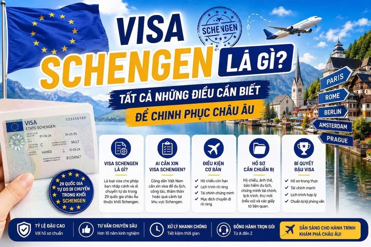 Visa Schengen Là Gì? Hướng Dẫn A-Z Chinh Phục Châu Âu Năm 2026