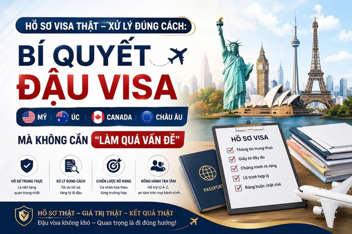 Bí Quyết Đậu Visa Mỹ, Úc, Canada, Châu Âu: Chuẩn Bị Hồ Sơ Đúng Ngay Từ Đầu