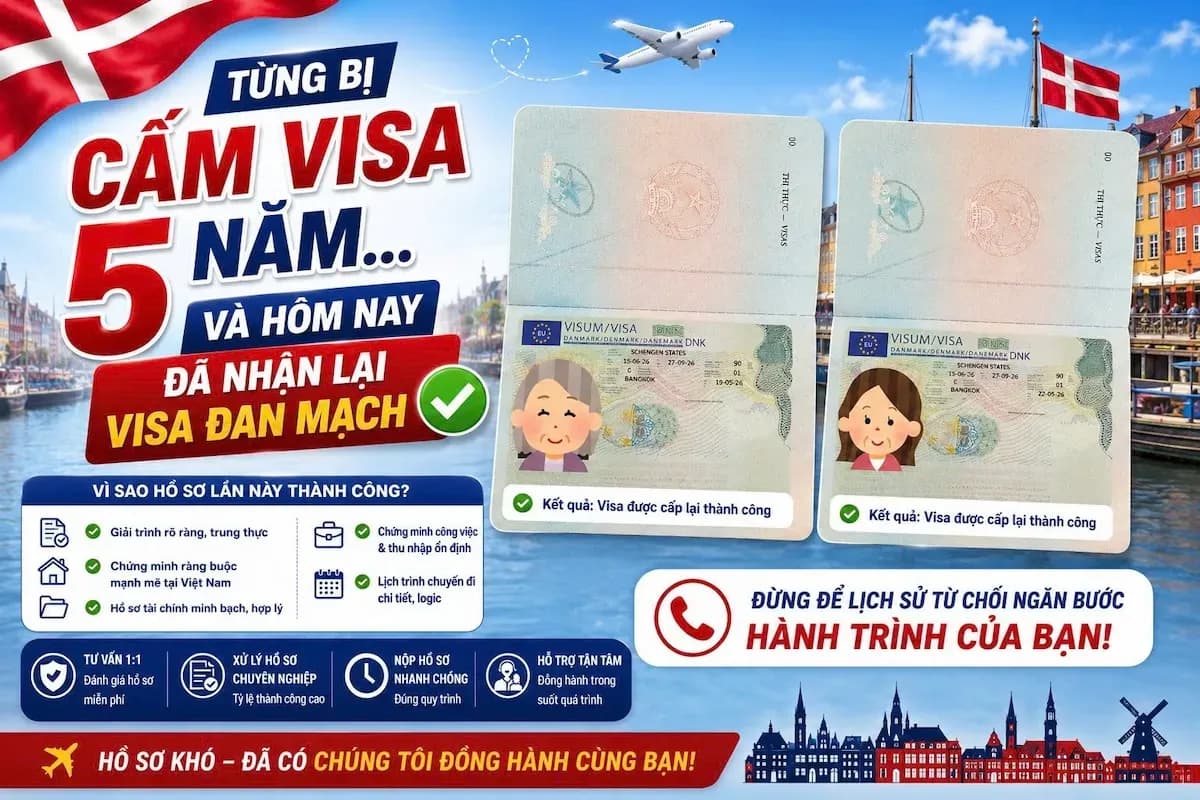Từng Bị Cấm Visa 5 Năm: Hôm Nay 2 Cô Đã Nhận Lại Visa Đan Mạch!