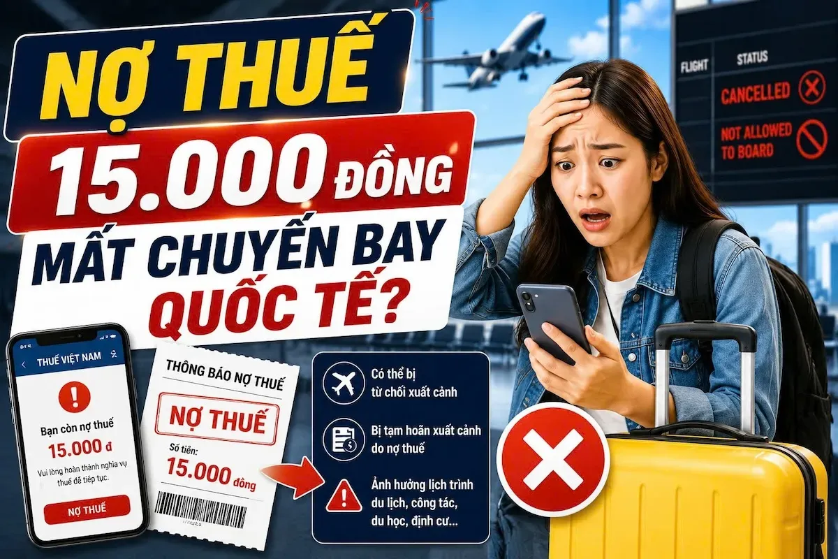 Nợ Thuế Bị Tạm Hoãn Xuất Cảnh: Cảnh Báo Cho Người Xin Visa 2026