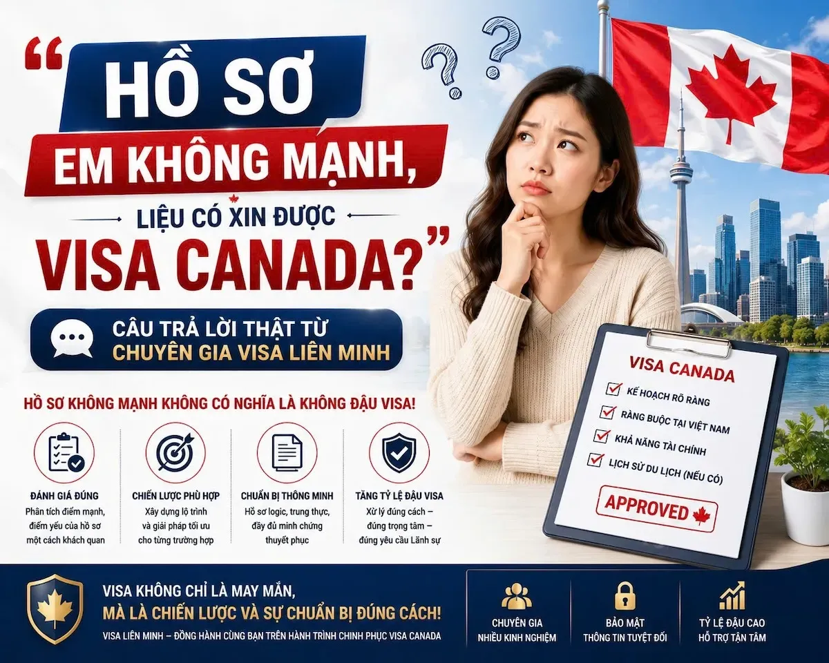 Hồ Sơ Không Mạnh Xin Visa Canada: 5 Điều Cần Biết Năm 2026