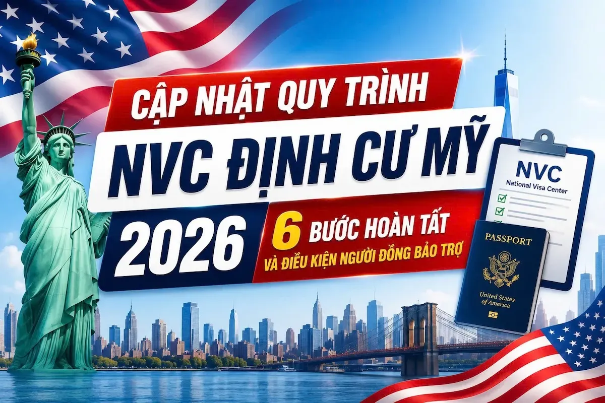 Cập Nhật Quy Trình NVC Định Cư Mỹ: 6 Bước Và Điều Kiện Người Đồng Bảo Trợ