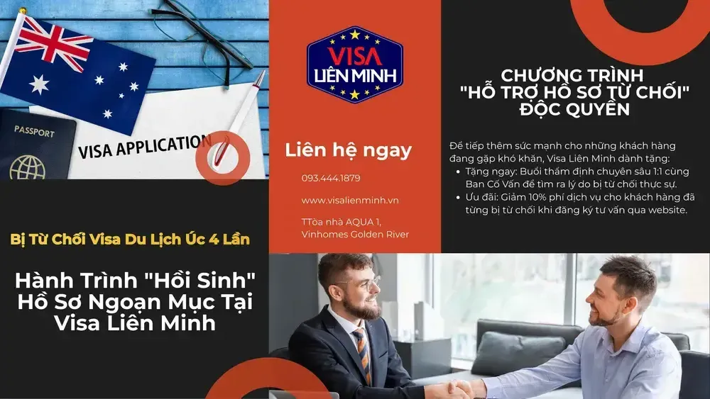 Bị Từ Chối Visa Úc 4 Lần: Cách Xin Lại Thành Công Năm 2026