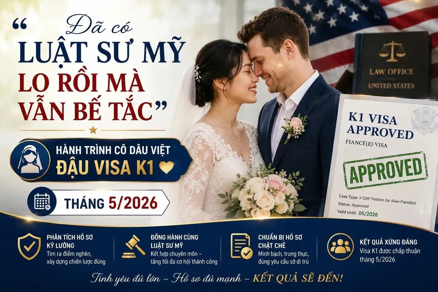 Chuẩn Bị Hồ Sơ Visa K1 Tại Việt Nam 2026: Từ I-129F Đến Phỏng Vấn