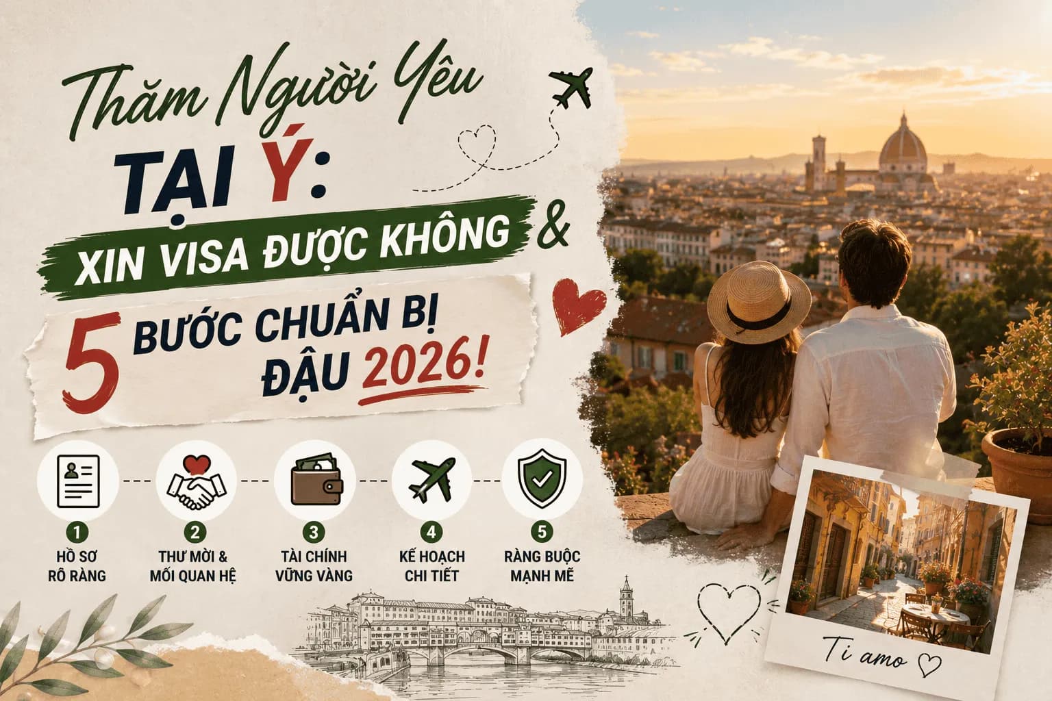 Thăm Người Yêu Tại Ý: Xin Visa Được Không & 5 Bước Chuẩn Bị Đậu 2026!