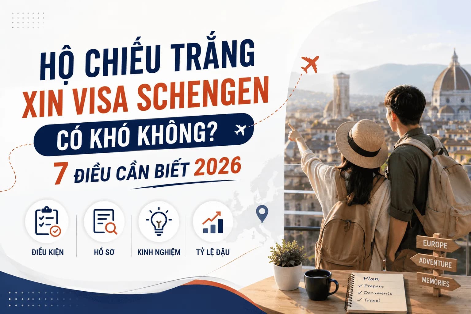 Hộ Chiếu Trắng Xin Visa Schengen Có Khó Không? 7 Điều Cần Biết 2026