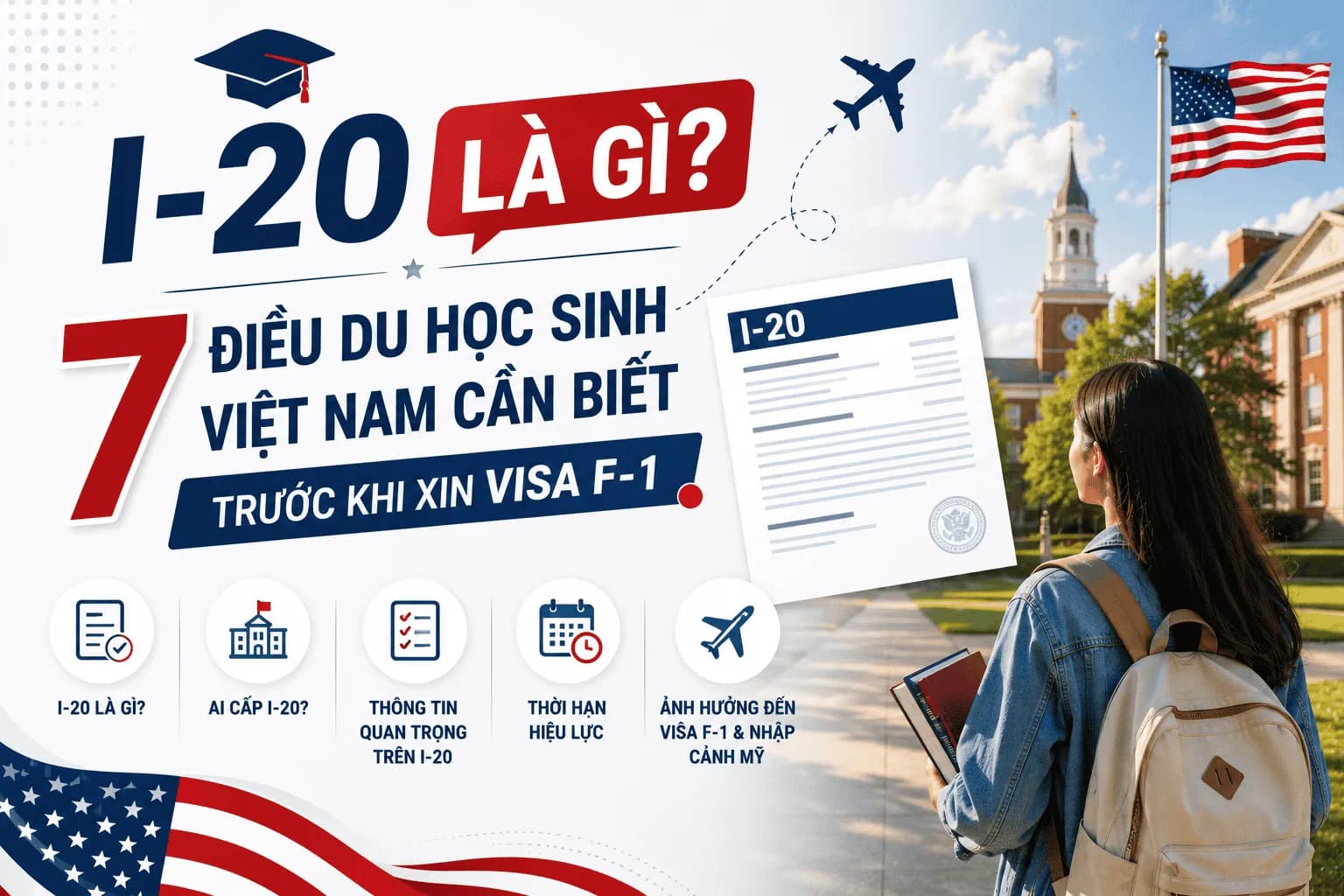 I-20 Là Gì? 7 Điều Du Học Sinh Việt Nam Cần Biết Trước Khi Xin Visa F-1