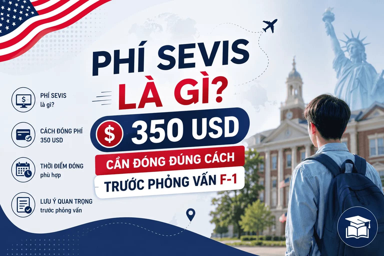 Phí SEVIS Là Gì? 350 USD Cần Đóng Đúng Cách Trước Phỏng Vấn F-1
