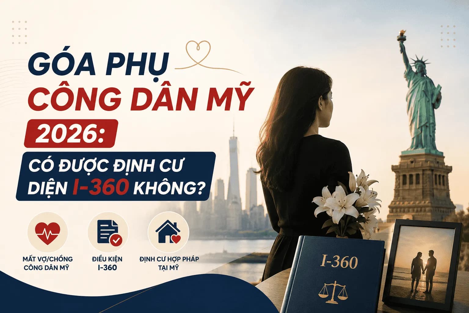 Góa Phụ Công Dân Mỹ 2026: Có Được Định Cư Diện I-360 Không?