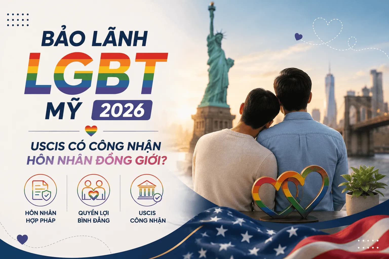 Bảo Lãnh LGBT Mỹ 2026 USCIS Có Công Nhận Hôn Nhân Đồng Giới?