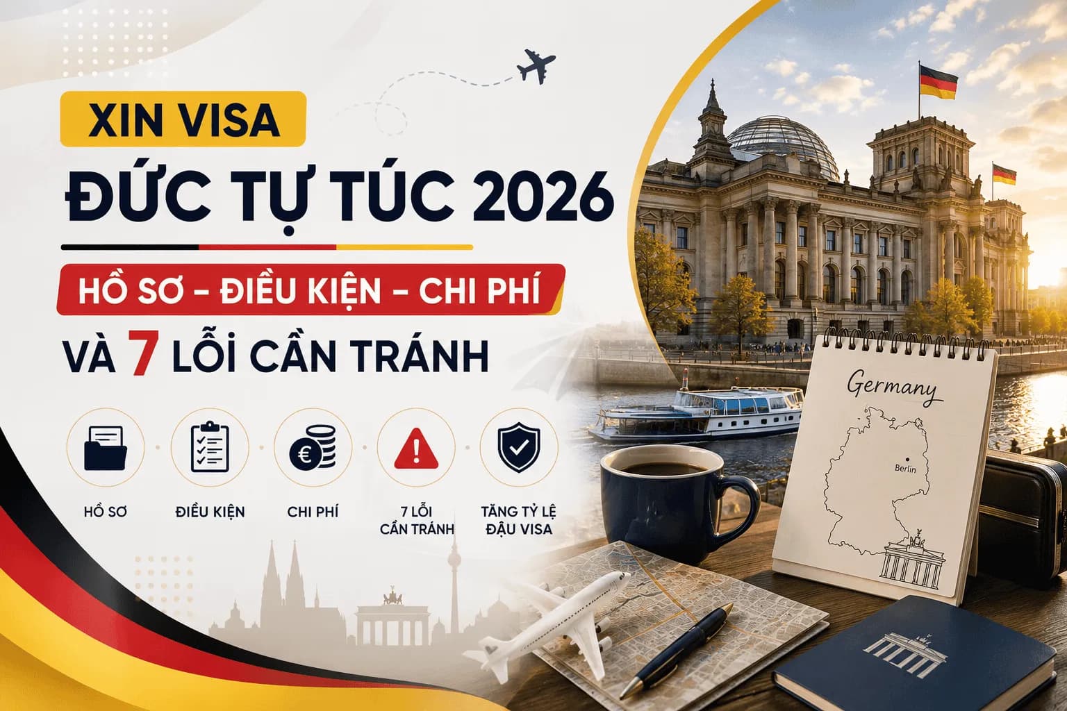 Xin Visa Đức Tự Túc 2026: Hồ Sơ, Điều Kiện, Chi Phí Và 7 Lỗi Cần Tránh