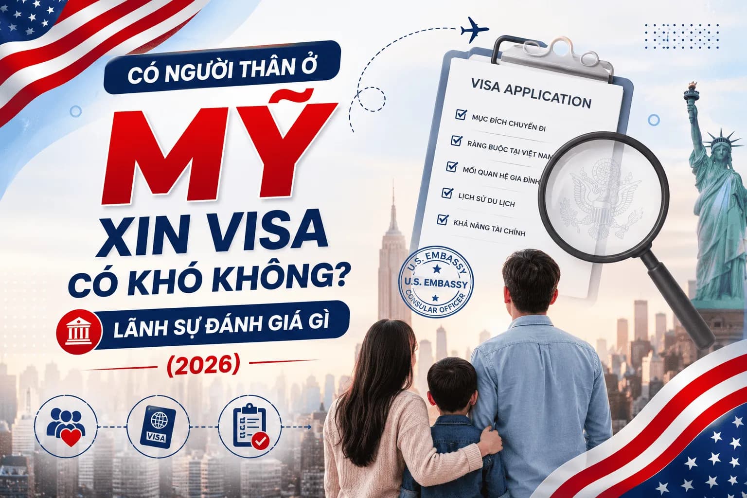 Có Người Thân Ở Mỹ Xin Visa Có Khó Không? Lãnh Sự Đánh Giá Gì (2026)