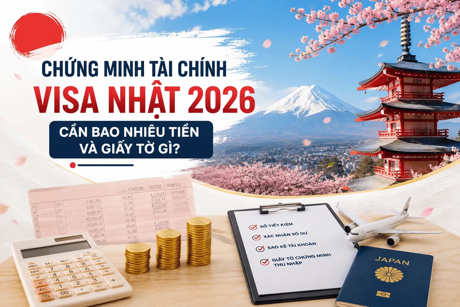 Chứng Minh Tài Chính Visa Nhật 2026: Cần Bao Nhiêu Tiền Và Giấy Tờ Gì?
