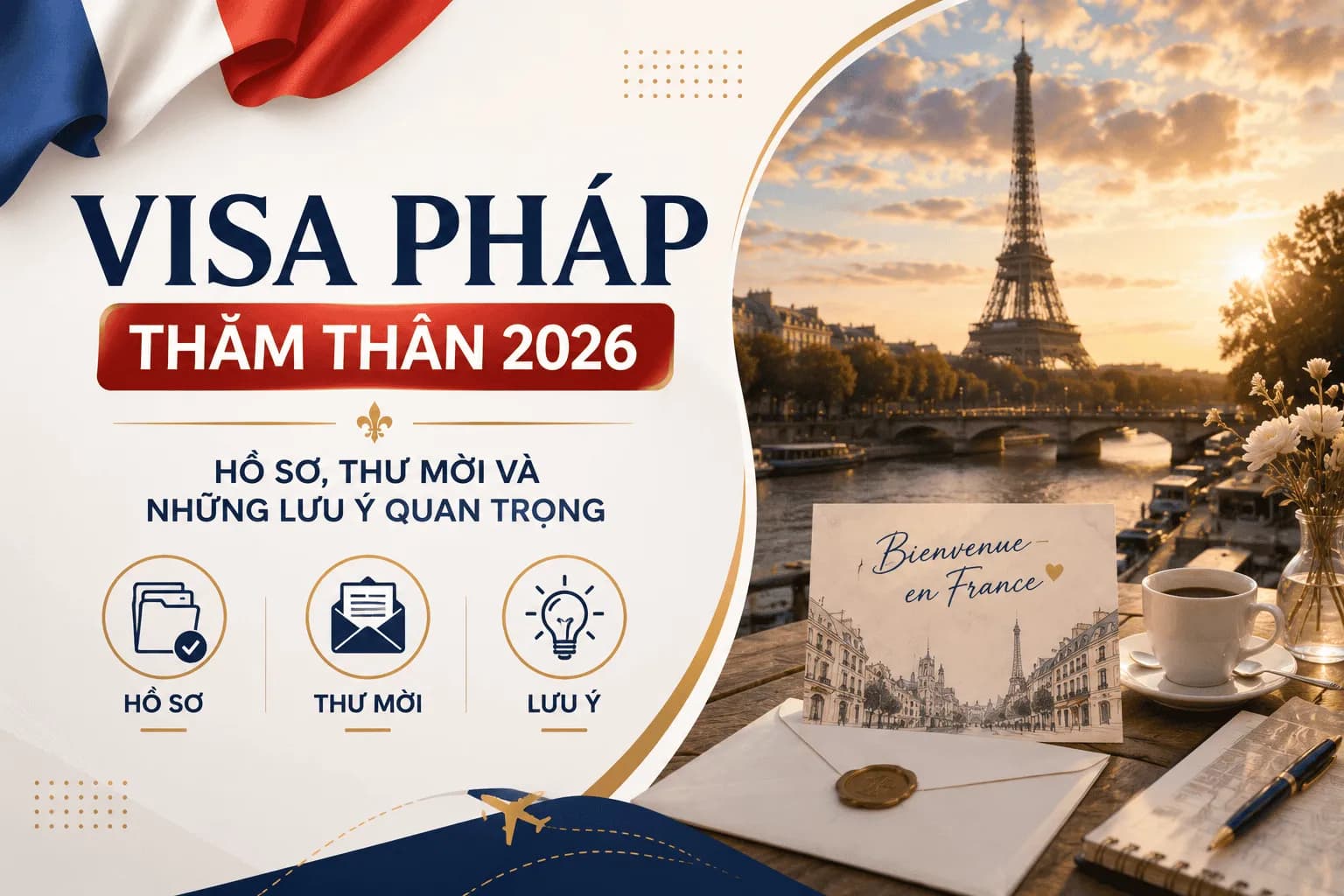 Visa Pháp Thăm Thân 2026: Hồ Sơ, Thư Mời Và Những Lưu Ý Quan Trọng