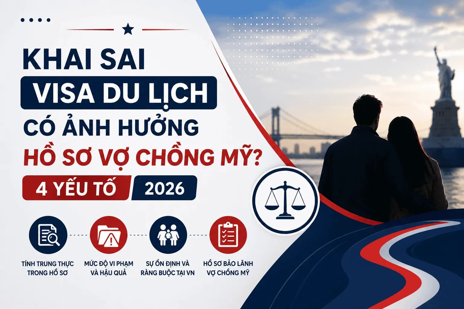 Khai Sai Visa Du Lịch Có Ảnh Hưởng Hồ Sơ Vợ Chồng Mỹ? 4 Yếu Tố 2026