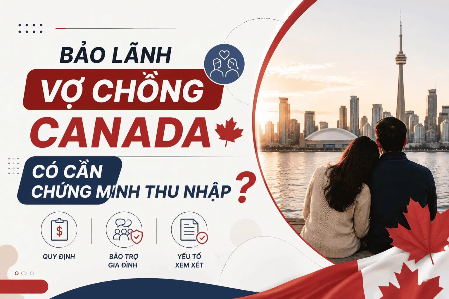 Bảo Lãnh Vợ Chồng Canada Có Cần Chứng Minh Thu Nhập Không?
