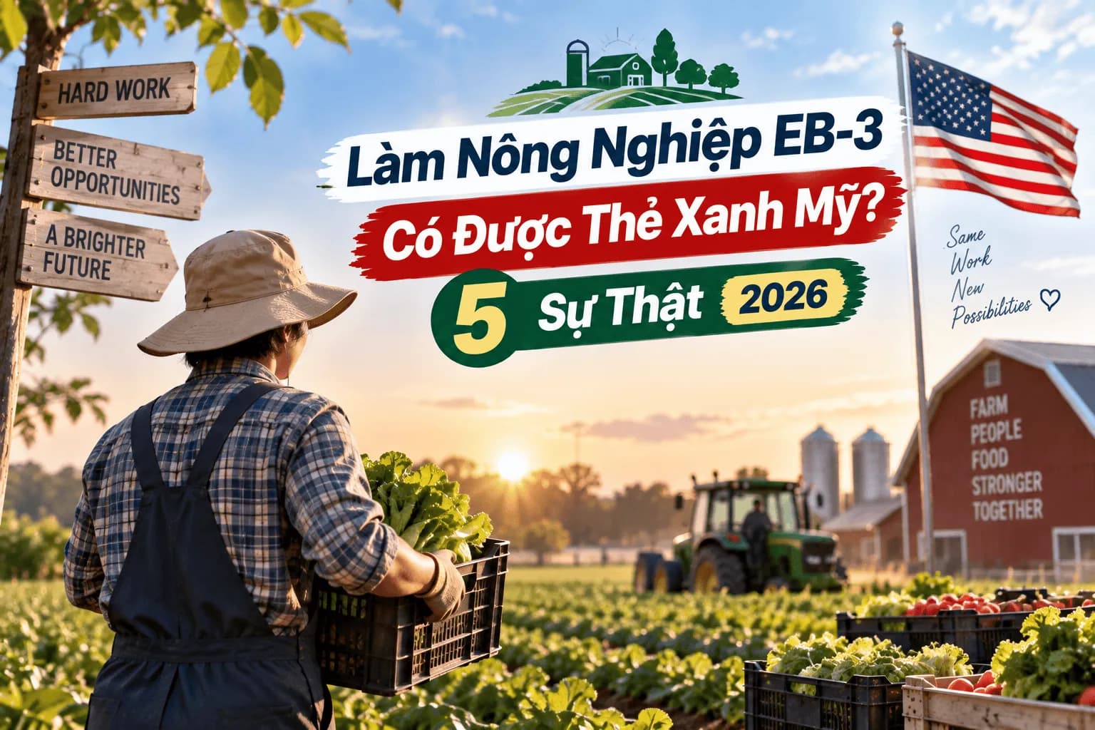 Làm Nông Nghiệp EB-3 Có Được Thẻ Xanh Mỹ? 5 Sự Thật 2026