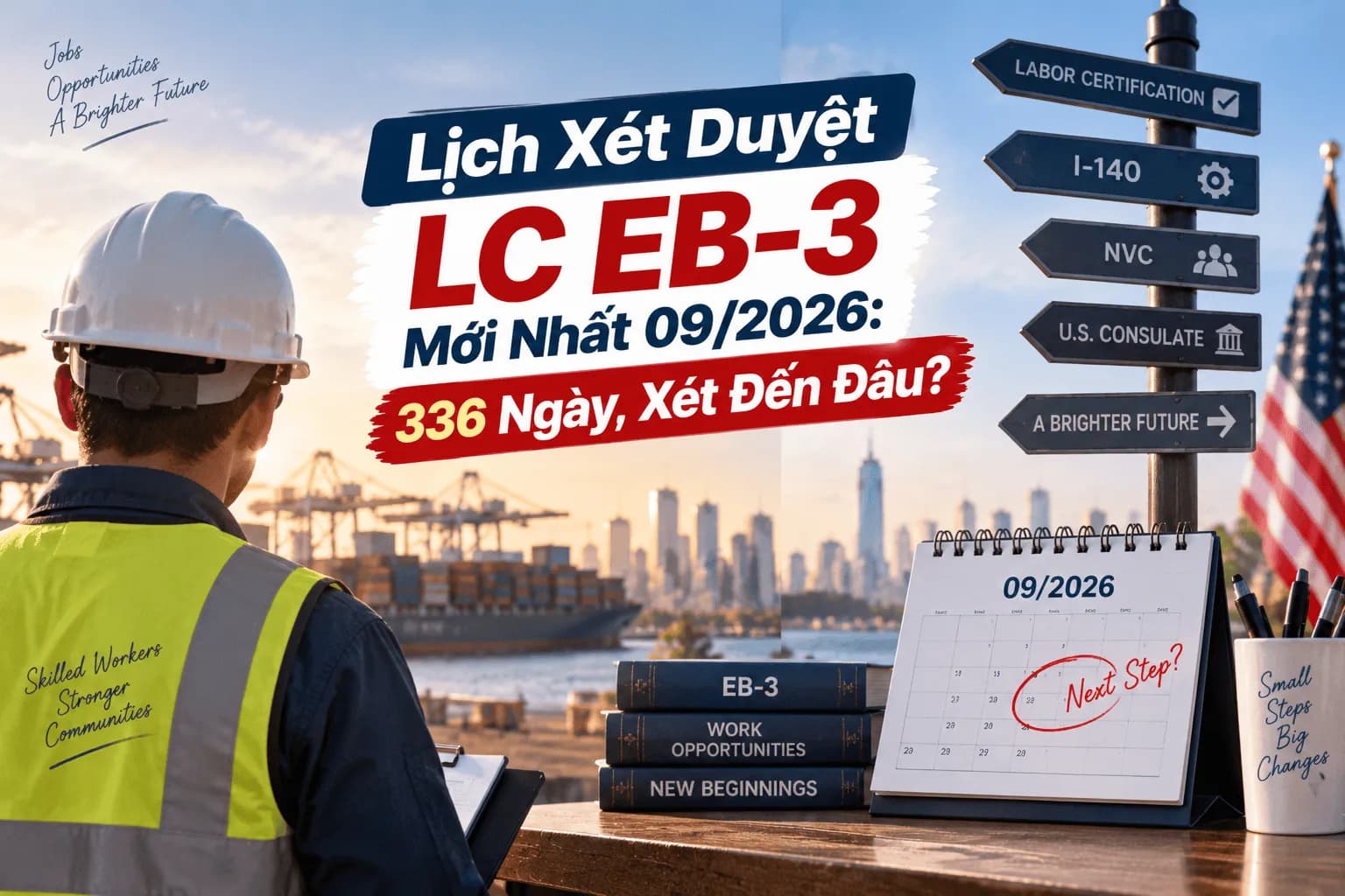 Lịch Xét Duyệt LC EB-3 Mới Nhất 09/2026: 336 Ngày, Xét Đến Đâu?