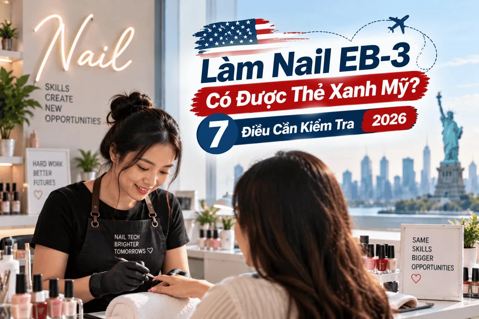 Làm Nail EB-3 Có Được Thẻ Xanh Mỹ? 7 Điều Cần Kiểm Tra 2026