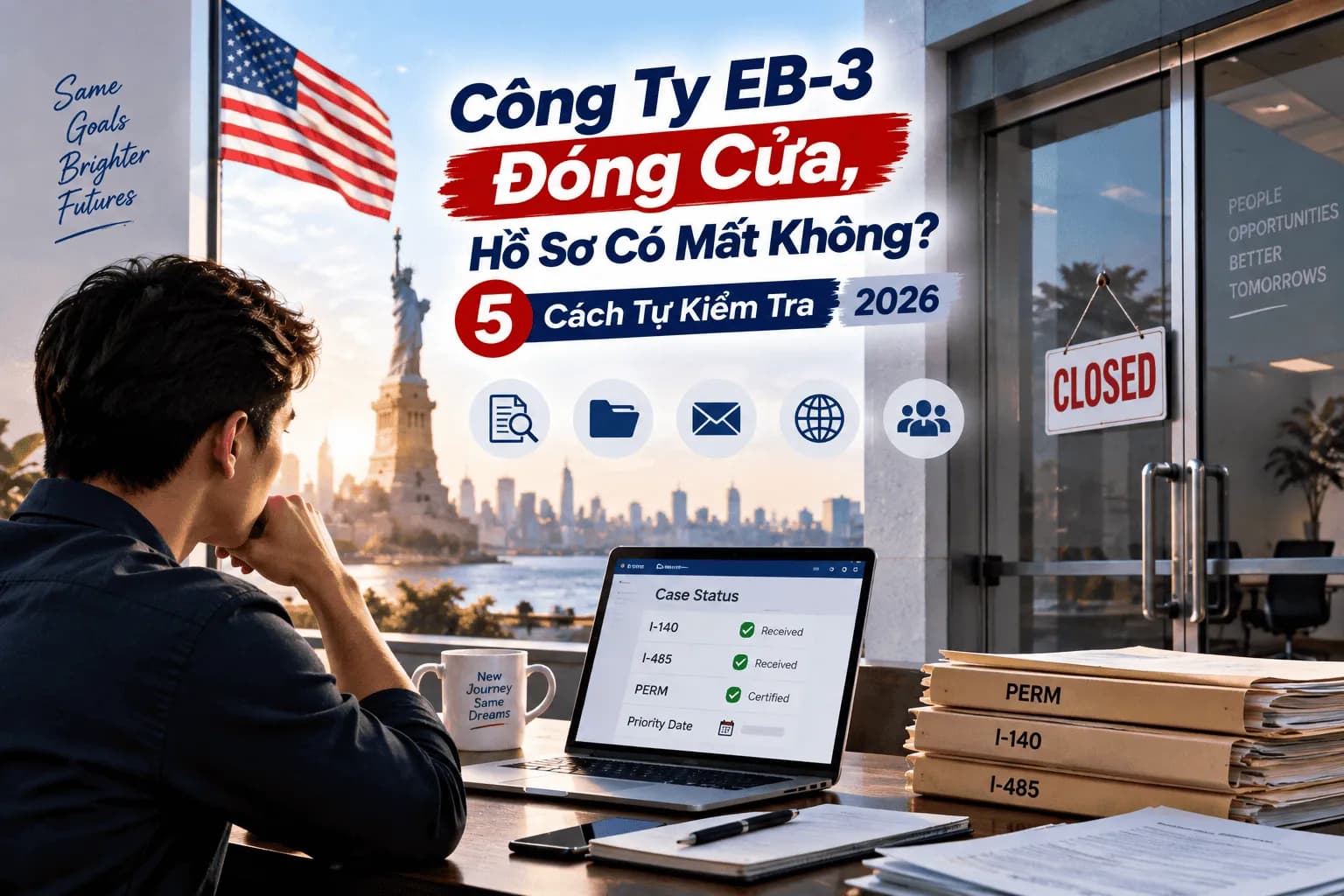 Công Ty EB-3 Đóng Cửa, Hồ Sơ Có Mất Không? 5 Cách Tự Kiểm Tra 2026