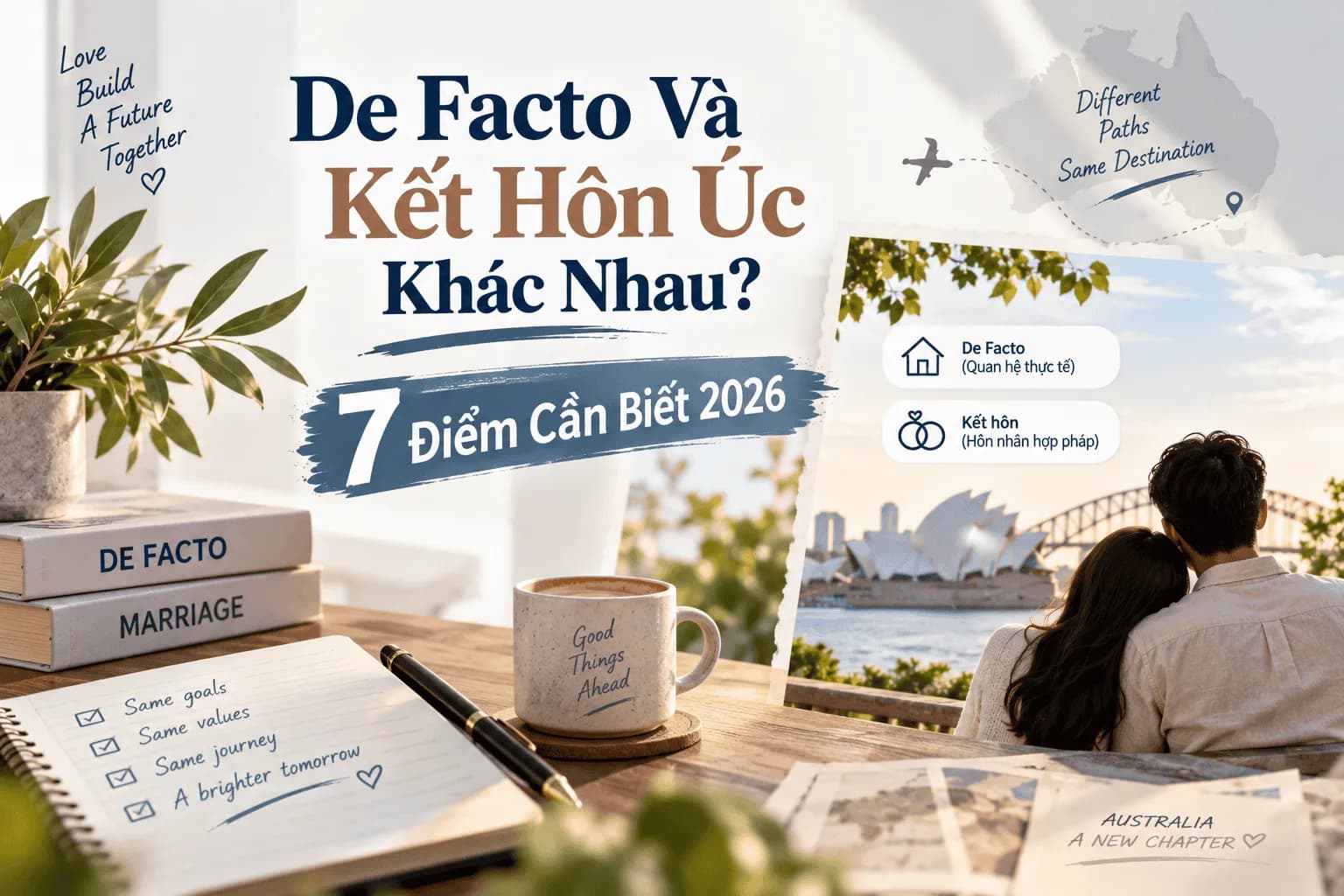 De Facto Và Kết Hôn Úc Khác Nhau? 7 Điểm Cần Biết 2026