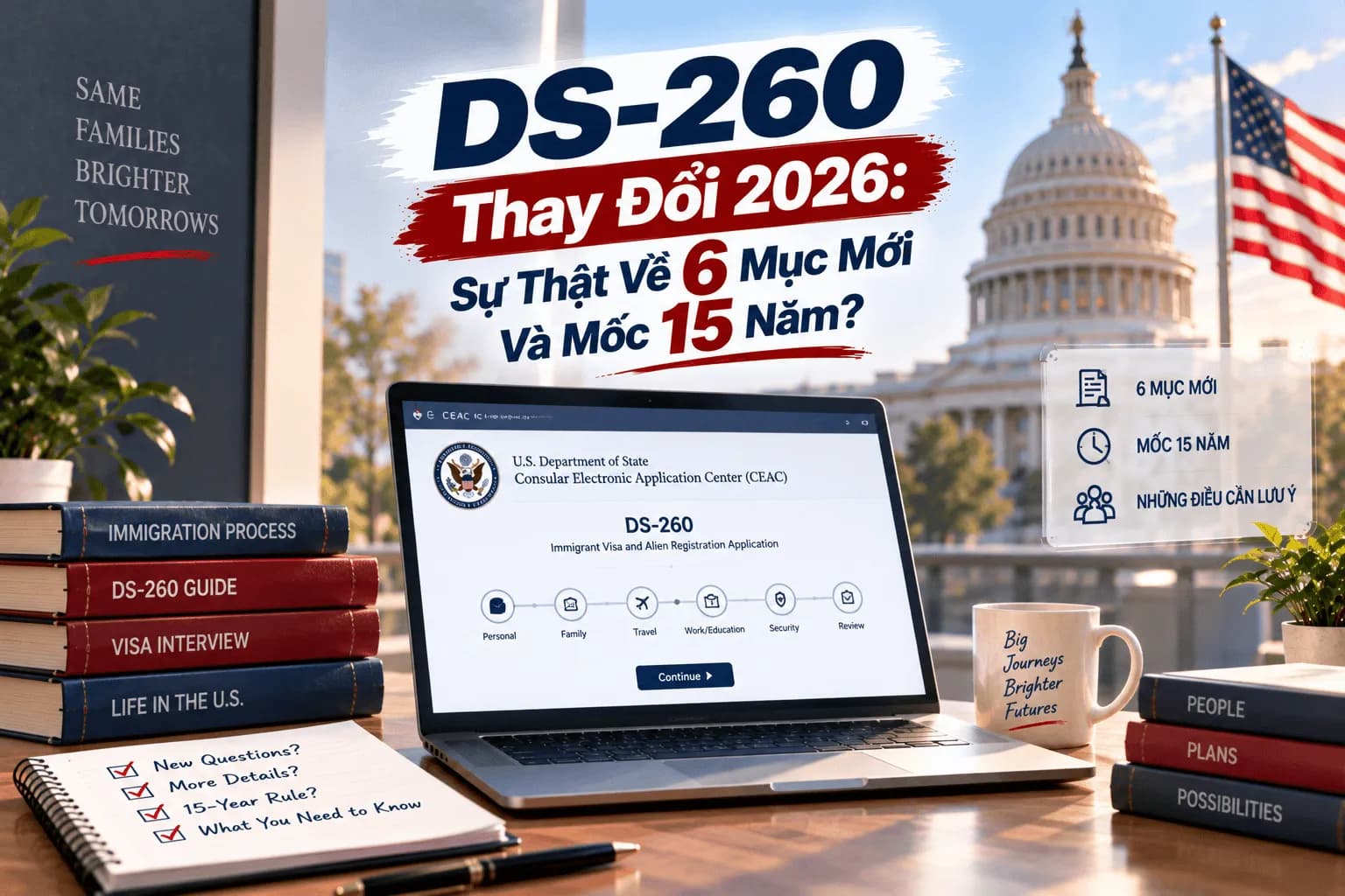 DS-260 Thay Đổi 2026: Sự Thật Về 6 Mục Mới Và Mốc 15 Năm?