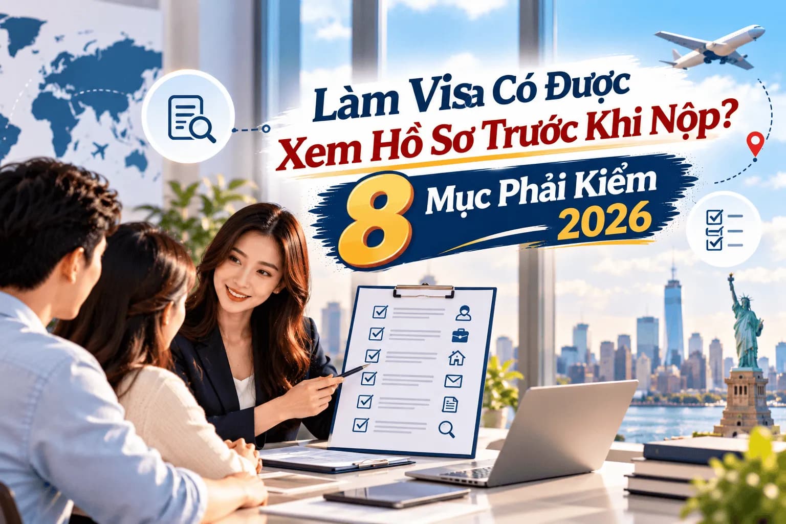 Làm Visa Có Được Xem Hồ Sơ Trước Khi Nộp? 8 Mục Phải Kiểm 2026