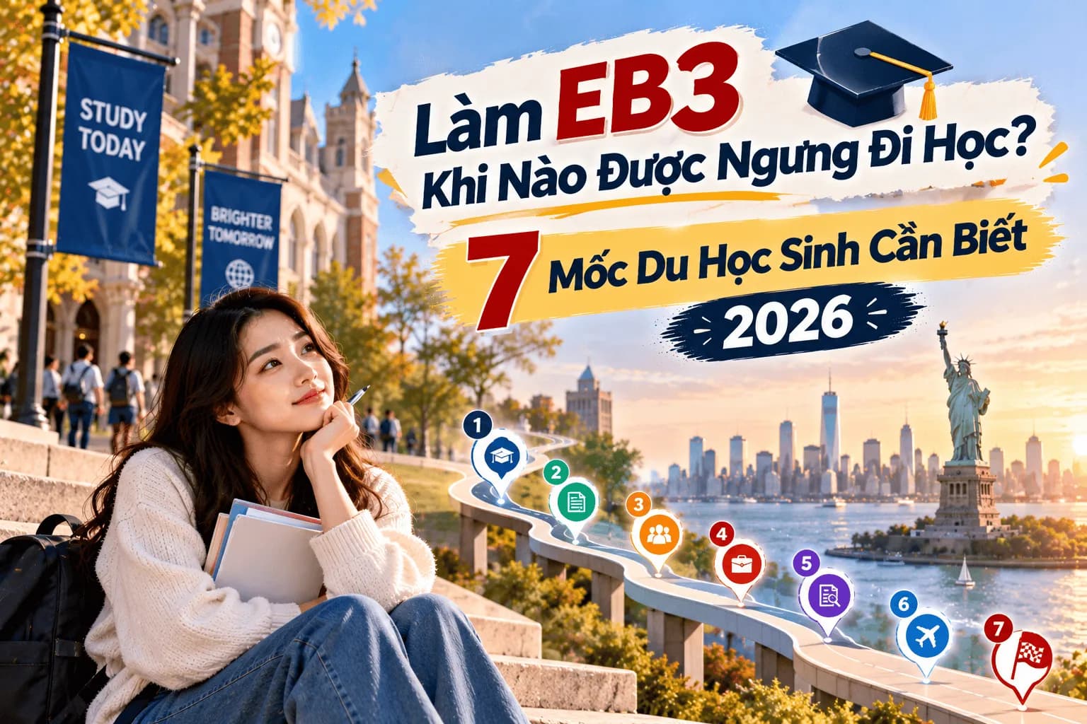 Làm EB3 Khi Nào Được Ngưng Đi Học? 7 Mốc Du Học Sinh Cần Biết 2026
