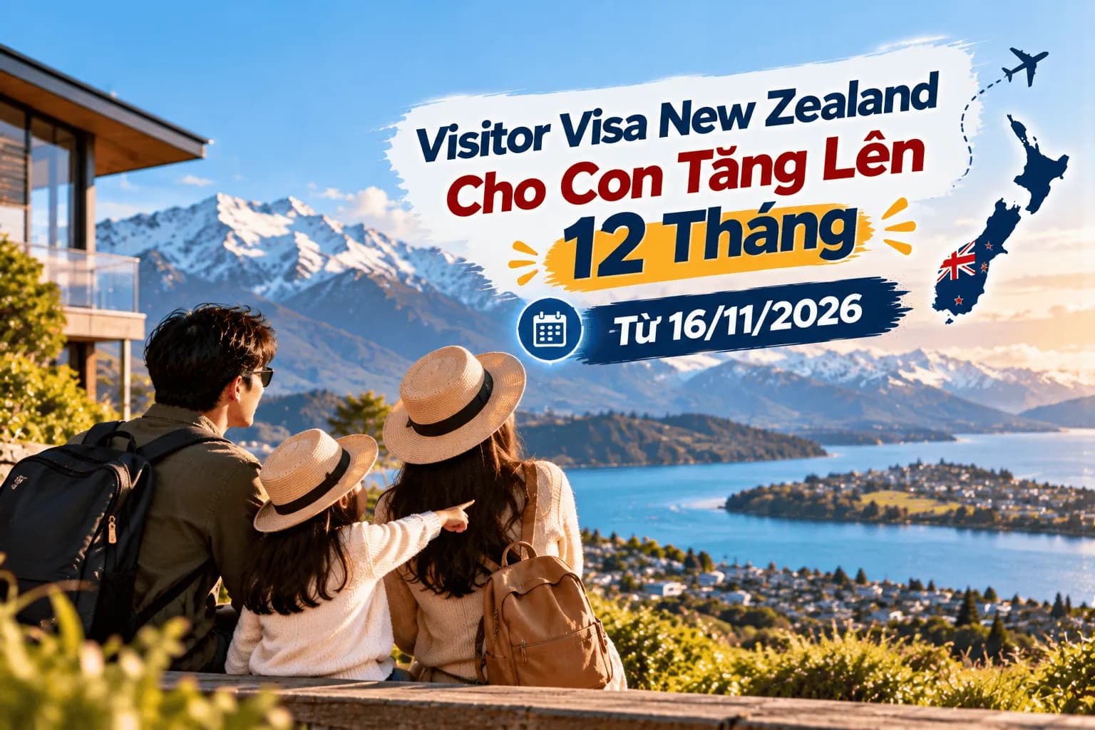 Visitor Visa New Zealand Cho Con Tăng Lên 12 Tháng Từ 16/11/2026