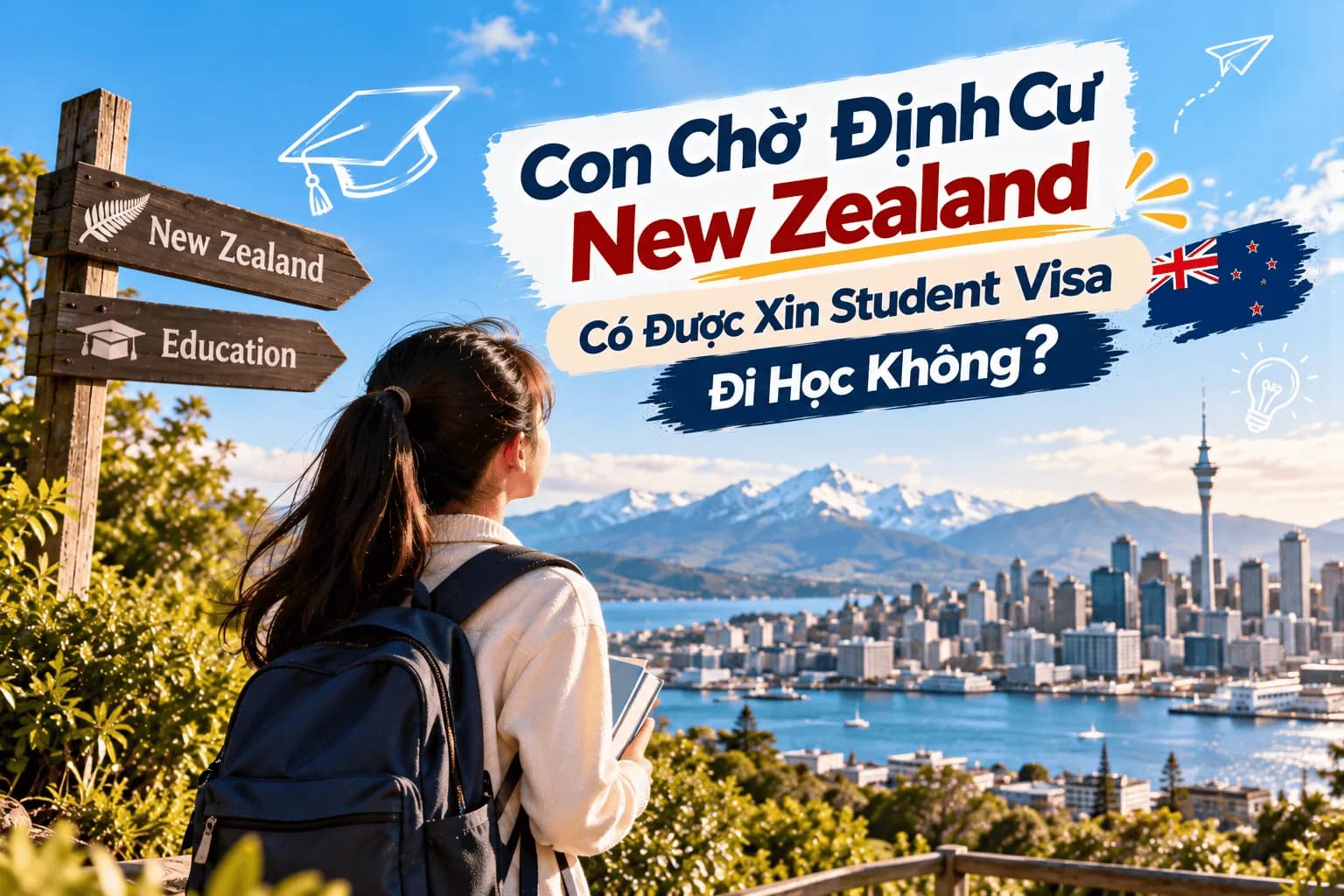 2026 Con Chờ Định Cư New Zealand Có Được Xin Student Visa Đi Học Không?