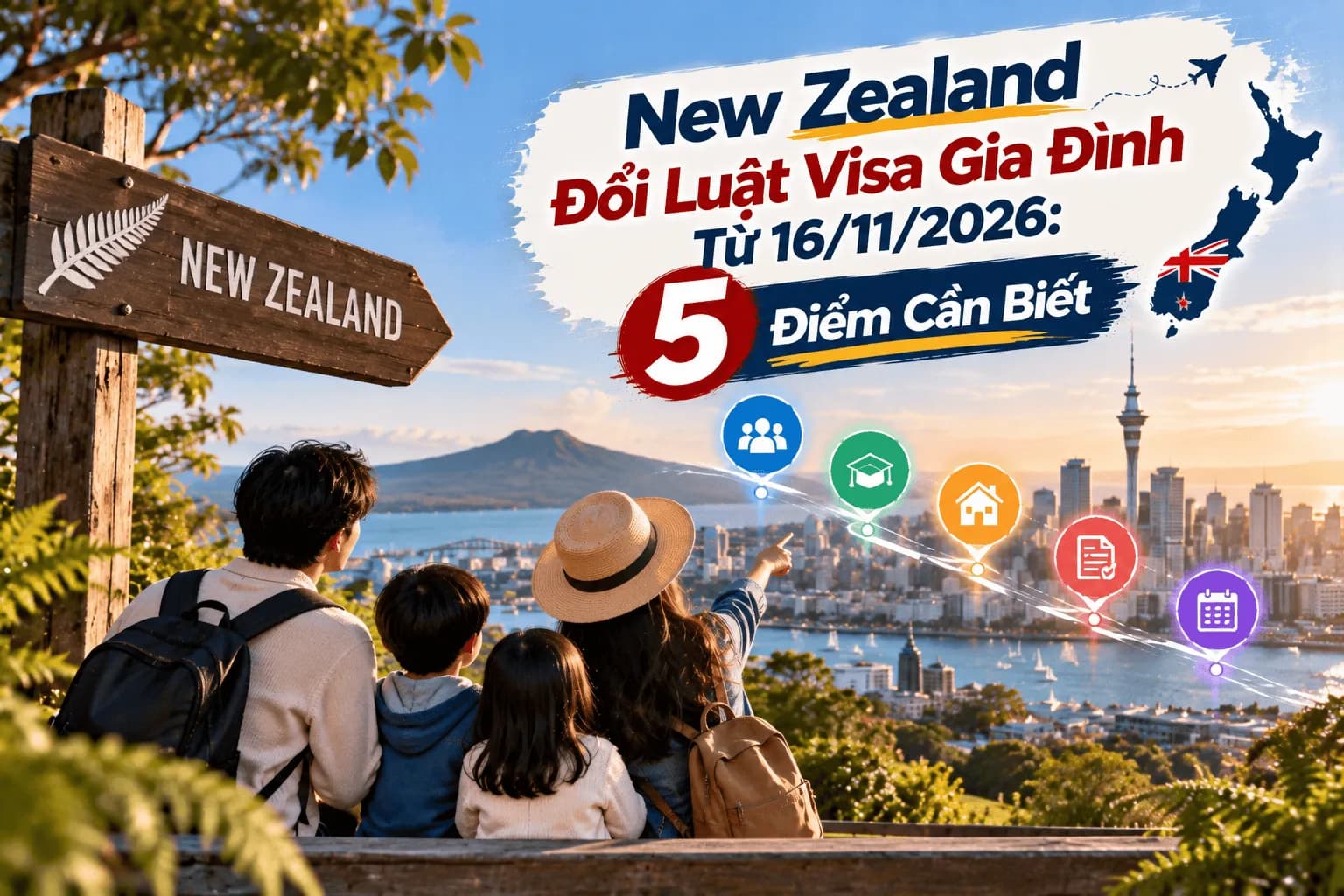 New Zealand Đổi Luật Visa Gia Đình Từ 16/11/2026: 5 Điểm Cần Biết