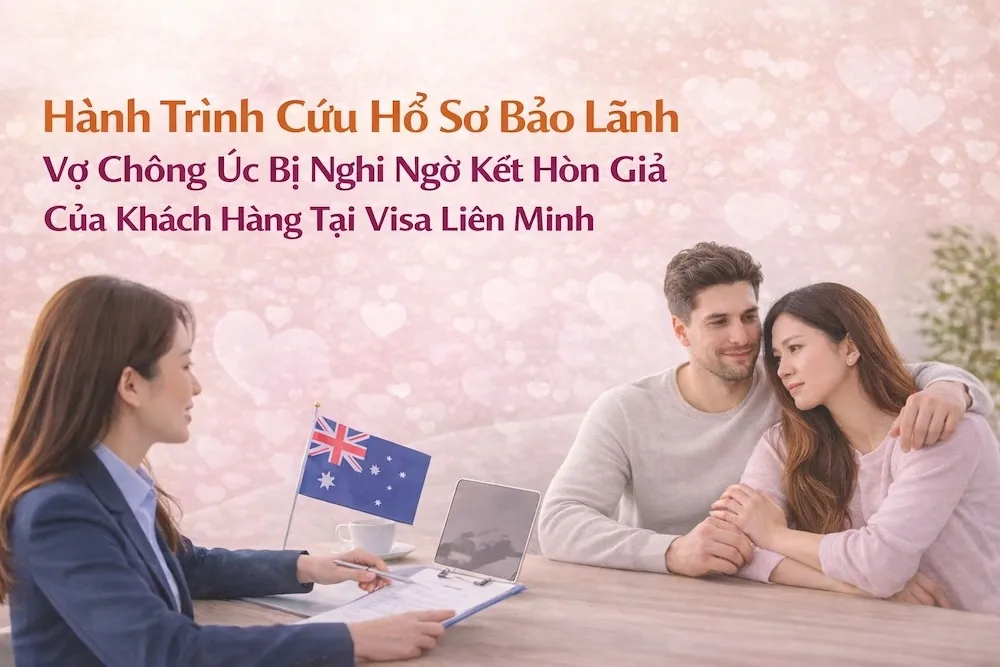 Hành Trình Cứu Hồ Sơ Bảo Lãnh Vợ Chồng Úc Bị Nghi Ngờ Kết Hôn Giả Của Khách Hàng Tại Visa Liên Minh